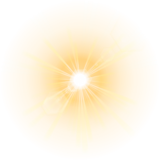 Yellow Sunbeam Illustration